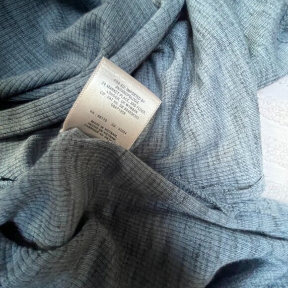 Anthropologie Pure + Good Womens Medium Cowl Neck Jersey Knit Tunic Top Gray - Picture 5 of 9